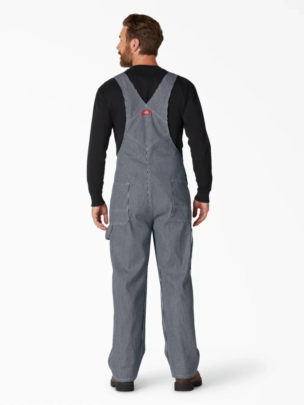 DICKIES Hickory Striped Bib Overalls 36 x 32